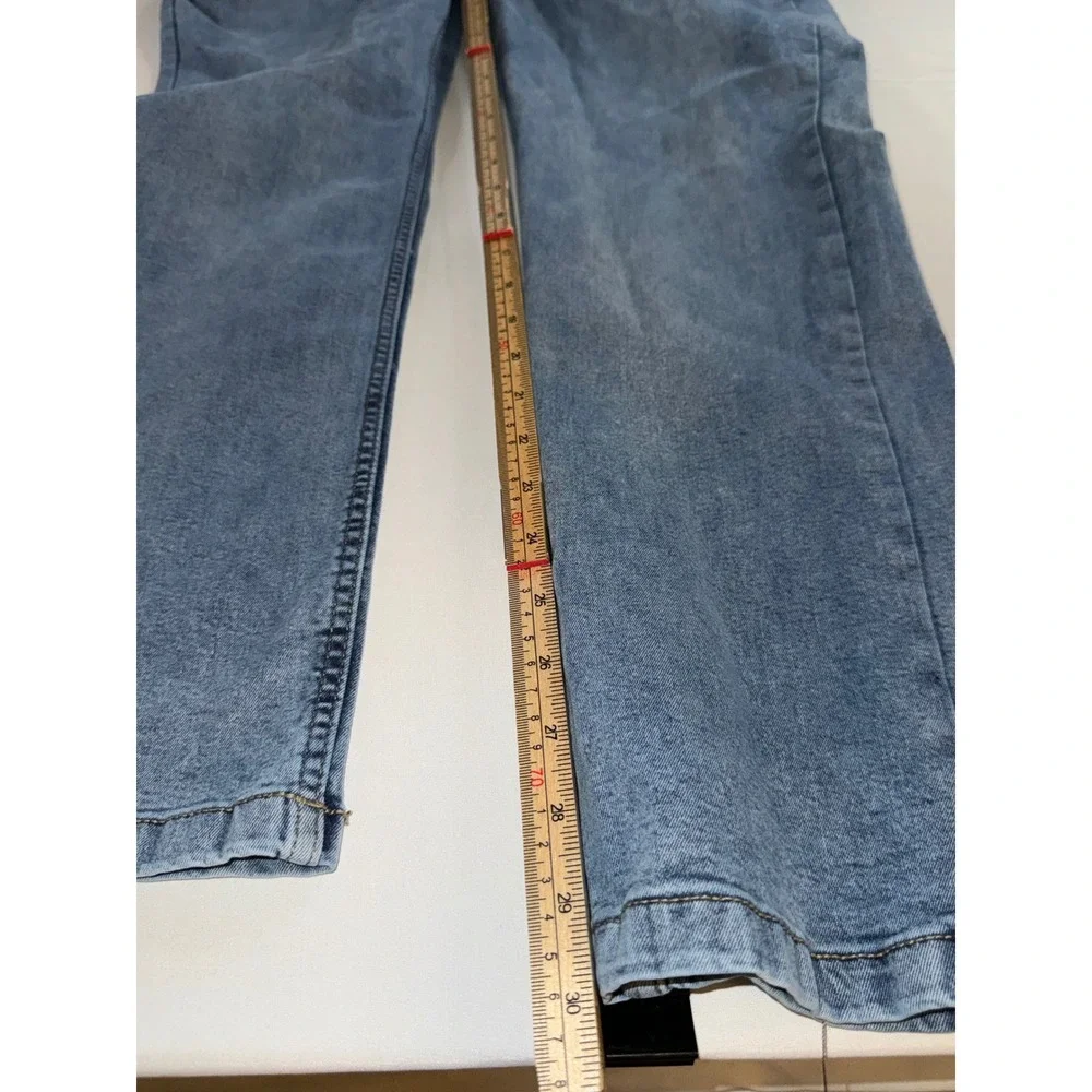 Artful Rebel Mens Slim Straight Jeans 36x30 Medium Wash Blue Stretch Denim